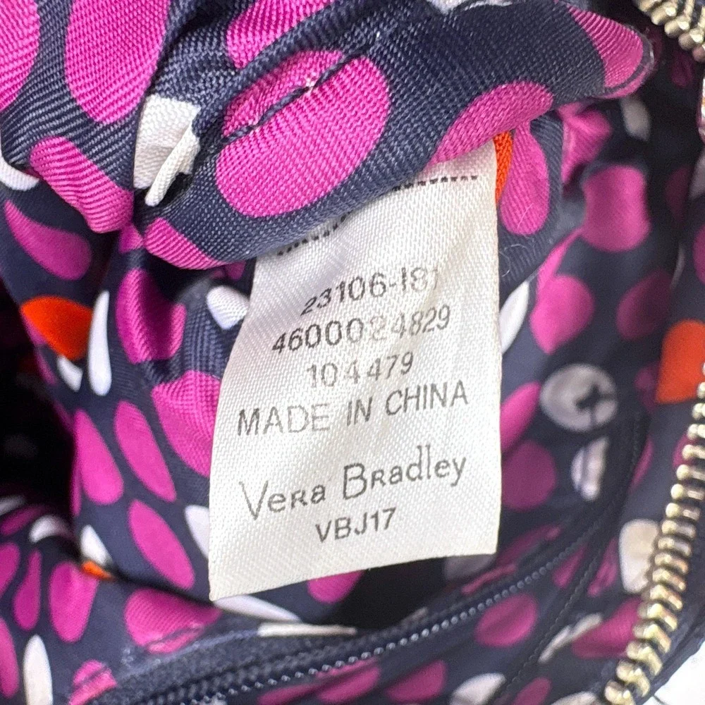 Vera Bradley Little Hipster Microfiber Crossbody Purse Bag Wristlet Quilted Navy
